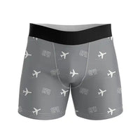 Thumbnail for Copenhagen Airport Kastrup (CPH) Men Boxers - Pattern - Gray