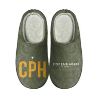Thumbnail for Copenhagen Airport Kastrup (CPH) Slippers & Flip Flops - Slippers - Cotton - Code - Different - Green Army