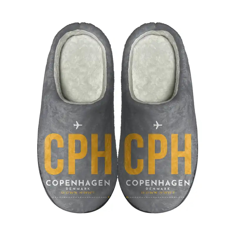 Copenhagen Airport Kastrup (CPH) Slippers & Flip Flops - Slippers - Cotton - Code - Same - Gray