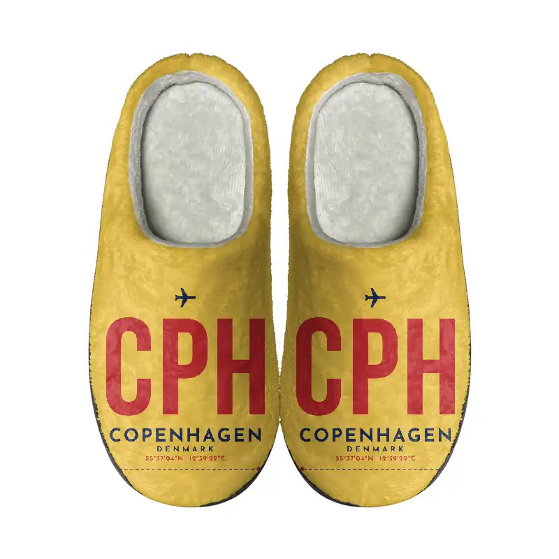 Copenhagen Airport Kastrup (CPH) Slippers & Flip Flops - Slippers - Cotton - Code - Same - Yellow