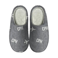 Thumbnail for Copenhagen Airport Kastrup (CPH) Slippers & Flip Flops - Slippers - Cotton - Pattern - Gray