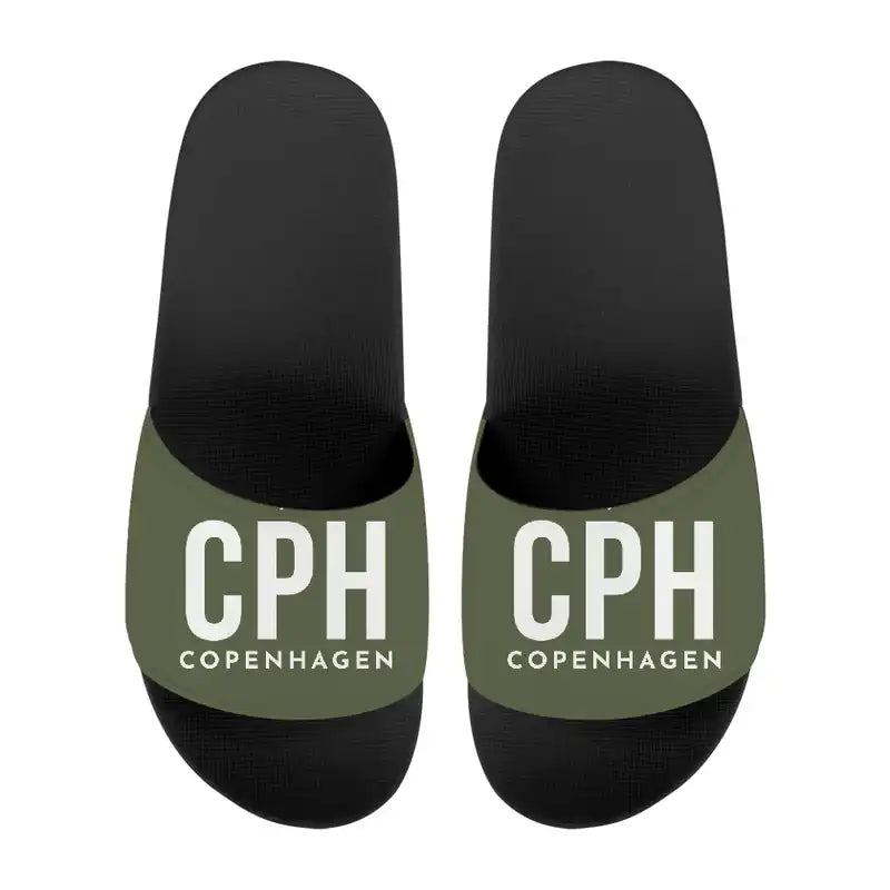 Copenhagen Airport Kastrup (CPH) Slippers & Flip Flops - Slippers - Sport - Code - Green Army