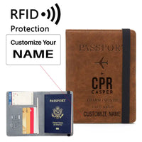 Thumbnail for Casper–Natrona County International Airport (CPR) Leather Wallets - Passport Wallet - Code