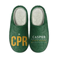 Thumbnail for Casper–Natrona County International Airport (CPR) Slippers & Flip Flops - Slippers - Cotton - Code - Different - Green