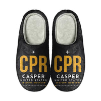 Thumbnail for Casper–Natrona County International Airport (CPR) Slippers & Flip Flops - Slippers - Cotton - Code - Same - Black