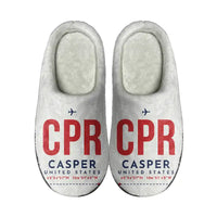 Thumbnail for Casper–Natrona County International Airport (CPR) Slippers & Flip Flops - Slippers - Cotton - Code - Same - White