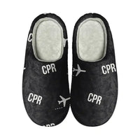 Thumbnail for Casper–Natrona County International Airport (CPR) Slippers & Flip Flops - Slippers - Cotton - Pattern - Black