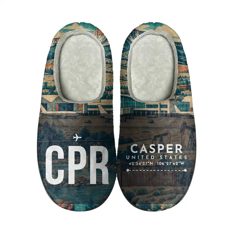 Casper–Natrona County International Airport (CPR) Slippers & Flip Flops - Slippers - Cotton - Scene - Different