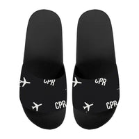Thumbnail for Casper–Natrona County International Airport (CPR) Slippers & Flip Flops - Slippers - Sport - Pattern - Black