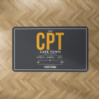 Thumbnail for Cape Town International Airport (CPT) Carpets - Carpet Rectangle - ID Tag + Name - Dark Gray V2