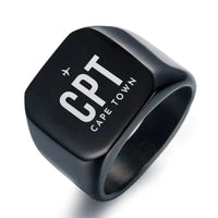 Thumbnail for Cape Town International Airport (CPT) Rings - Ring - Black