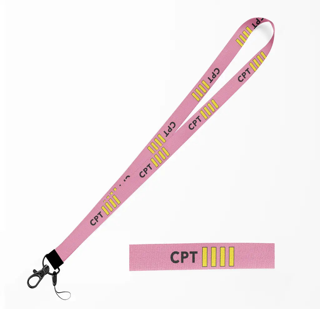 CPT & 4 Lines lanyard - pink