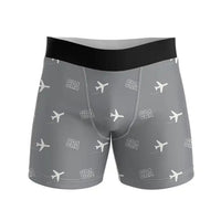 Thumbnail for Craiova International Airport (CRA) Men Boxers - Pattern - Gray