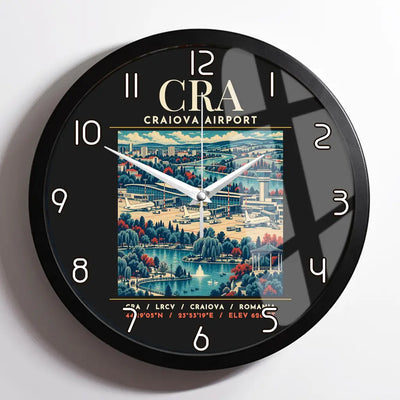 CRA - Poster - Wall Clock Framed - Black