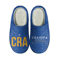 Thumbnail for Craiova International Airport (CRA) Slippers & Flip Flops - Slippers - Cotton - Code - Different - Blue