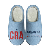 Thumbnail for Craiova International Airport (CRA) Slippers & Flip Flops - Slippers - Cotton - Code - Different - Light Blue