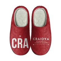 Thumbnail for Craiova International Airport (CRA) Slippers & Flip Flops - Slippers - Cotton - Code - Different - Red