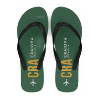 Thumbnail for Craiova International Airport (CRA) Slippers & Flip Flops - Slippers - Flip Flops - Code - Green