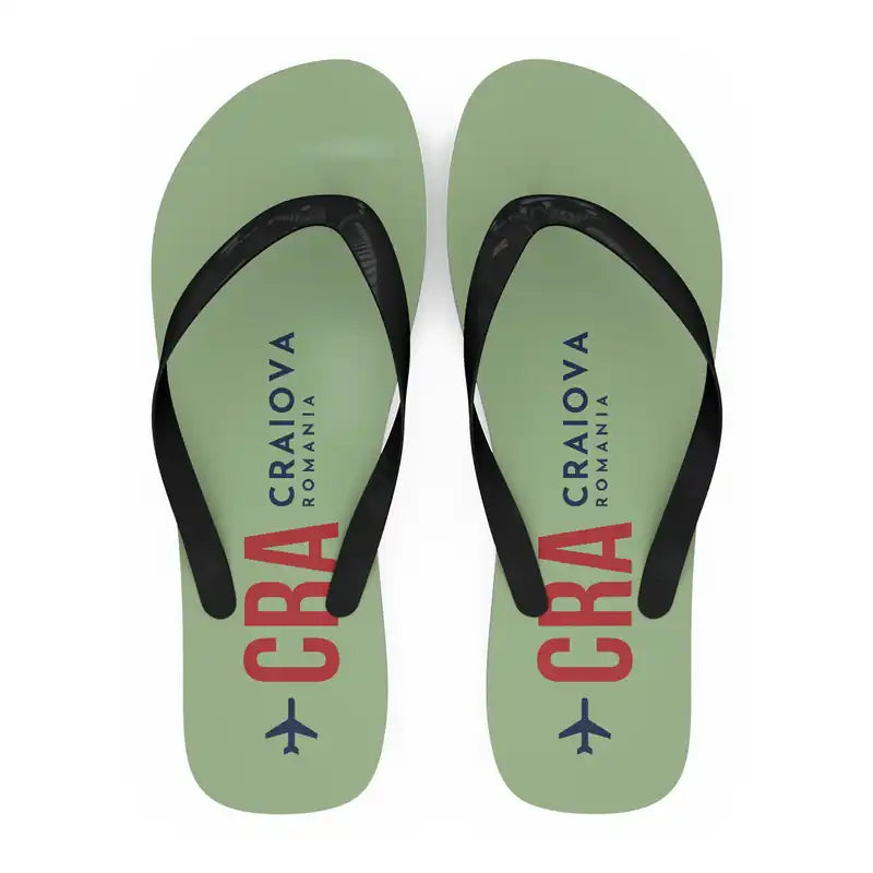 Craiova International Airport (CRA) Slippers & Flip Flops - Slippers - Flip Flops - Code - Light Green