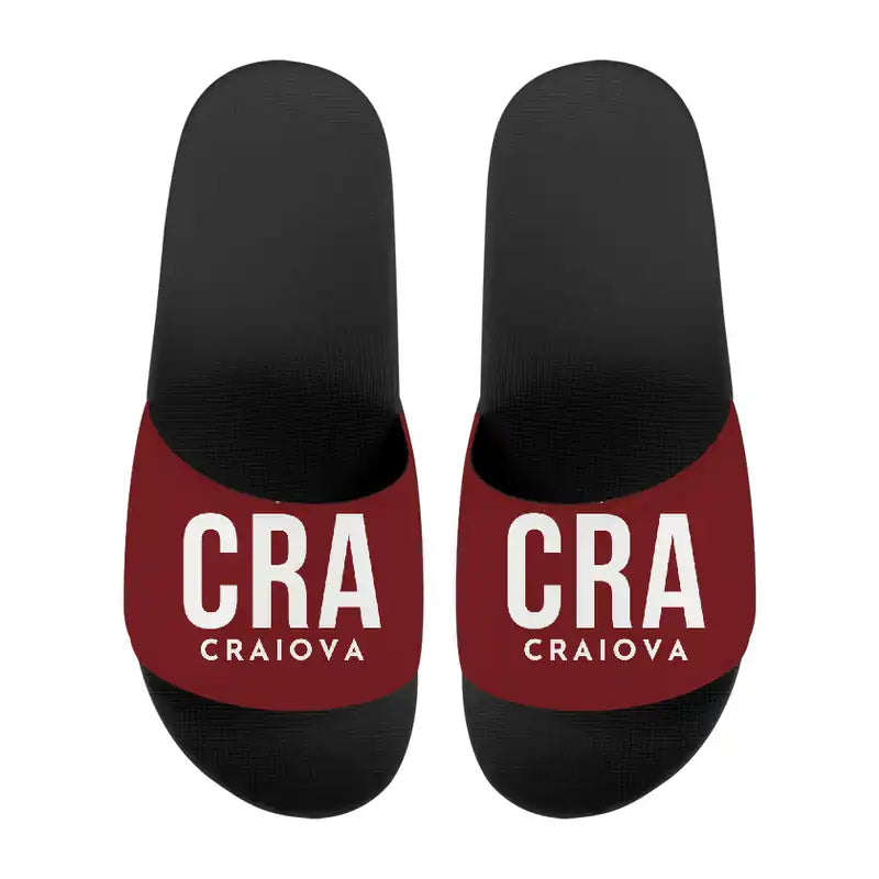 Craiova International Airport (CRA) Slippers & Flip Flops - Slippers - Sport - Code - Dark Red