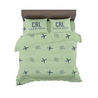 Thumbnail for Brussels South Charleroi Airport (CRL) Bedding Sets & Blankets - Bedding Set - Pattern - Light Green