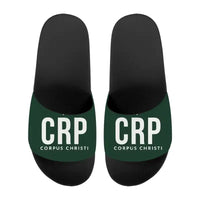 Thumbnail for Corpus Christi International Airport (CRP) Slippers & Flip Flops - Slippers - Sport - Code - Dark Green