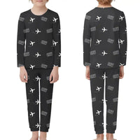 Thumbnail for Yeager Airport (CRW) Pajamas - Children Pajamas - Black