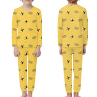 Thumbnail for Yeager Airport (CRW) Pajamas - Children Pajamas - Yellow