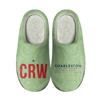Thumbnail for Yeager Airport (CRW) Slippers & Flip Flops - Slippers - Cotton - Code - Different - Light Green
