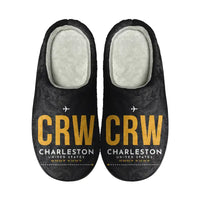Thumbnail for Yeager Airport (CRW) Slippers & Flip Flops - Slippers - Cotton - Code - Same - Black