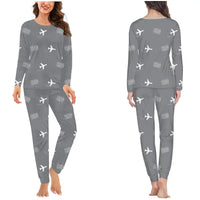 Thumbnail for Columbus Airport (CSG) Pajamas - Women Pajamas - Gray