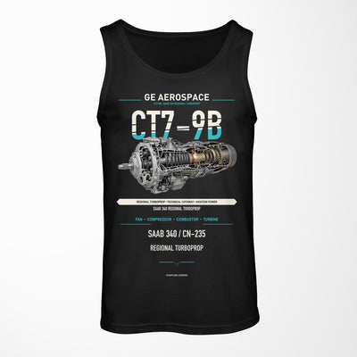 CT7-9B design on black tank top