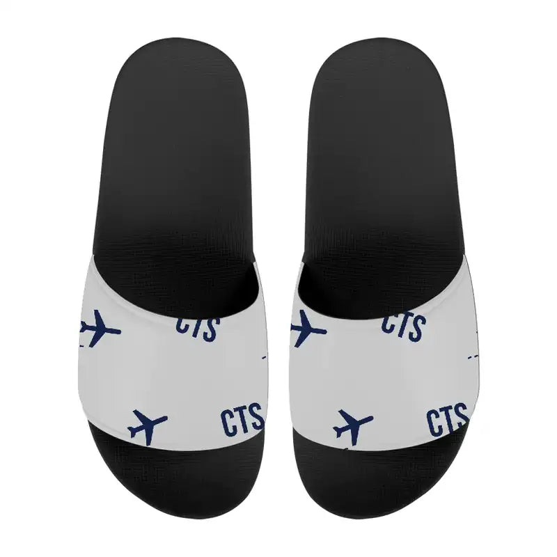 New Chitose Airport Sapporo (CTS) Slippers & Flip Flops - Slippers - Sport - Pattern - Light Gray
