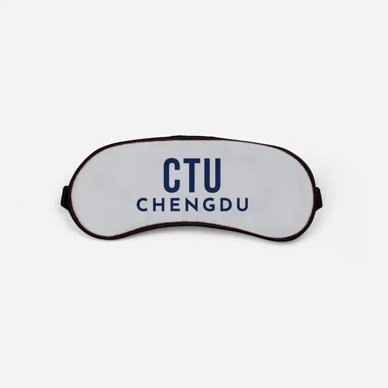 Chengdu Shuangliu International Airport (CTU) Sleep Masks - Sleep Mask - Code - Light Gray