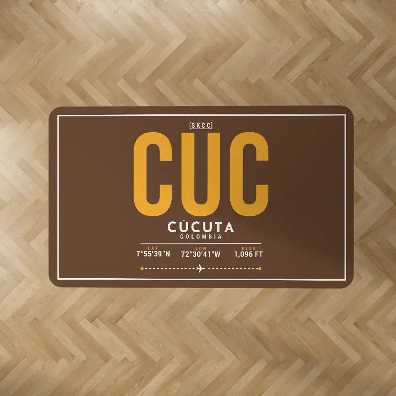 Camilo Daza International Airport (CUC) Carpets - Carpet Rectangle - ID Tag - Brown V2
