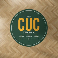 Thumbnail for Camilo Daza International Airport (CUC) Carpets - Carpet Round - ID Tag - Dark Green V2