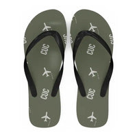 Thumbnail for Camilo Daza International Airport (CUC) Slippers & Flip Flops - Slippers - Flip Flops - Pattern - Green Army