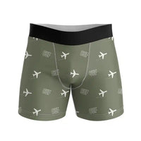 Thumbnail for Cuneo International Airport (CUF) Men Boxers - Pattern - Green Army