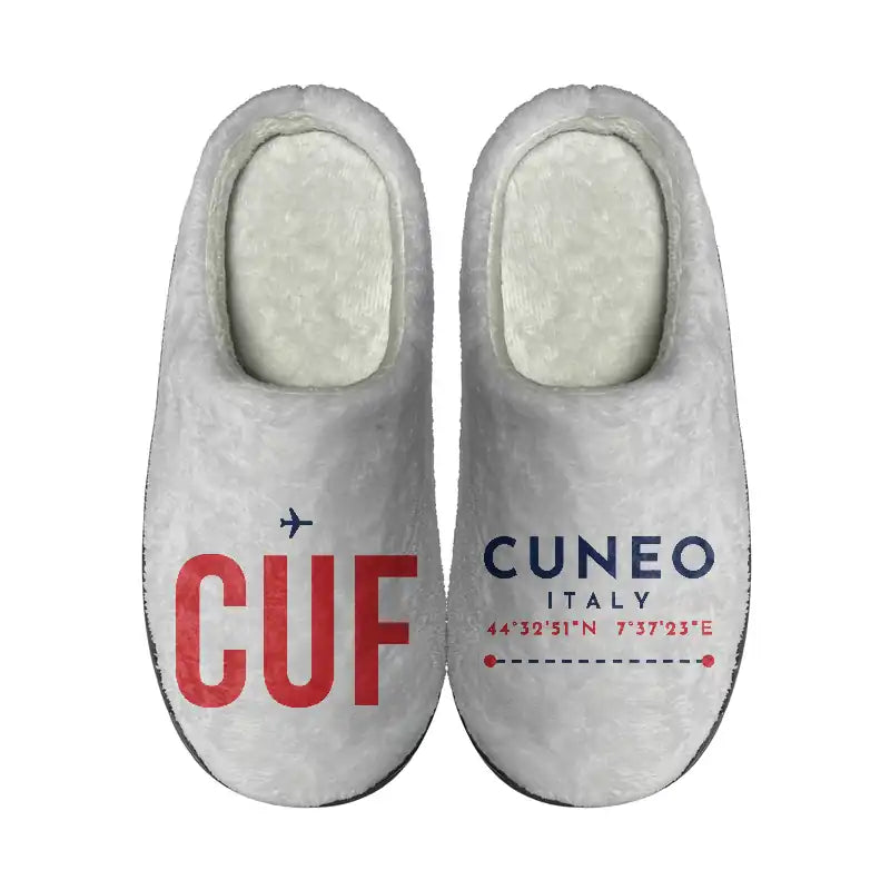 Cuneo International Airport (CUF) Slippers & Flip Flops - Slippers - Cotton - Code - Different - Light Gray