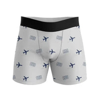 Thumbnail for Chihuahua International Airport (CUU) Men Boxers - Pattern - Light Gray