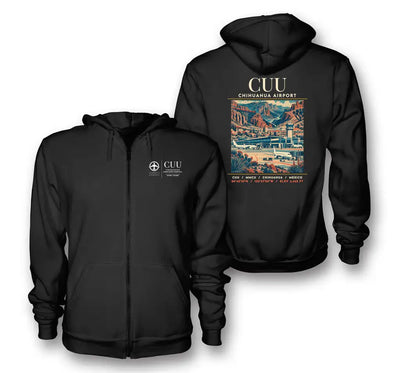 CUU - Poster - Zipped Hoodie - Black