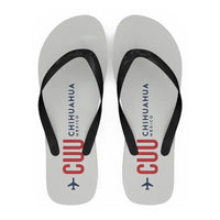 Thumbnail for Chihuahua International Airport (CUU) Slippers & Flip Flops - Slippers - Flip Flops - Code - White