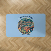 Thumbnail for Alejandro Velasco Astete International Airport (CUZ) Carpets - Carpet Rectangle - Badge - Light Blue