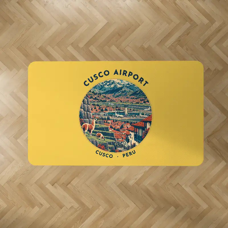 Alejandro Velasco Astete International Airport (CUZ) Carpets - Carpet Rectangle - Badge - Yellow