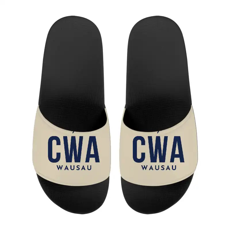 Central Wisconsin Airport (CWA) Slippers & Flip Flops - Slippers - Sport - Code - Beige