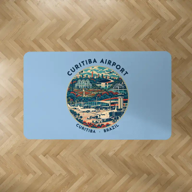 Afonso Pena International Airport (CWB) Carpets - Carpet Rectangle - Badge - Light Blue