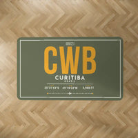 Thumbnail for Afonso Pena International Airport (CWB) Carpets - Carpet Rectangle - ID Tag - Green Army