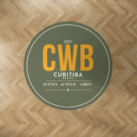 Thumbnail for Afonso Pena International Airport (CWB) Carpets - Carpet Round - ID Tag - Green Army