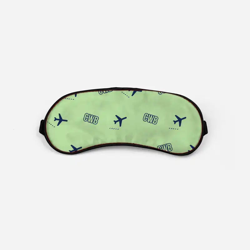 Afonso Pena International Airport (CWB) Sleep Masks - Sleep Mask - Pattern - Light Green