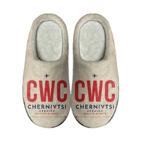 Thumbnail for Chernivtsi International Airport (CWC) Slippers & Flip Flops - Slippers - Cotton - Code - Same - Beige